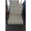 Image 3 : BAMBOO STYLE CAST ALUMINUM ARM CHAIRS W/UPHOLSTERED SEATS & PILLOW BACKS (3 PCS)