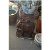 Image 2 : HAND CARVED ELEPHANT SIDE TABLE (32")
