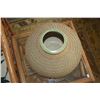 Image 2 : CERAMIC POT W/LATTICED WOVEN STRAW OVERLAY