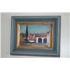 Image 1 : FRAMED ITALIAN MOSAIC PIETRA DURA PICTURE OF FLORENCE VIEW W/CATHEDRAL (7 3/4" X 6 1/4")
