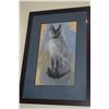 Image 1 : FRAMED ACRYLIC, CAT; SIGNED PAULINE SPARROW '62 (18" X 25 1/4")
