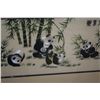 Image 2 : FRAMED EMBROIDERY, PANDAS (26" X 16 1/2")