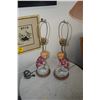 Image 1 : PAIR CHINESE FAMILLE VERTE PORCELAIN MONKEY FIGURAL LAMPS (NO SHADES)