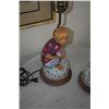 Image 2 : PAIR CHINESE FAMILLE VERTE PORCELAIN MONKEY FIGURAL LAMPS (NO SHADES)
