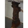 Image 3 : MARBLE SLAB TABLE W/CARVED WOOD CHERUB BASES