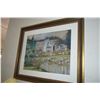 Image 1 : FRAMED PASTEL DRAWING, "COTTAGE GARDEN"; SIGNED LAURA MOSLEY (28" X 23 2/4")