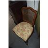 Image 1 : PAIR UPHOLSTERED SIDE CHAIRS W/CANE BACKS
