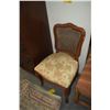 Image 2 : PAIR UPHOLSTERED SIDE CHAIRS W/CANE BACKS