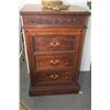 Image 1 : ANTIQUE 3 DRAWER CHEST W/MARQUETRY STYLE (28 1/2" X 20" X 45")