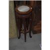 Image 2 : PAIR CHINESE HARDWOOD STANDS W/MARBLE INSERTS