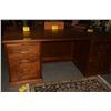 Image 1 : MARTIN & MACARTHUR KOA EXECUTIVE DESK W/6 DRAWERS (72" X 36" X 30")