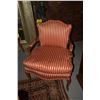 Image 2 : PAIR FRENCH STYLE UPHOLSTERED ARM CHAIRS