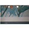 Image 2 : FRAMED FLORAL PRINT; SIGNED (37 1/2" X 25 1/2")