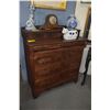Image 1 : ANTIQUE BURLWOOD 6 DRAWER DRESSER