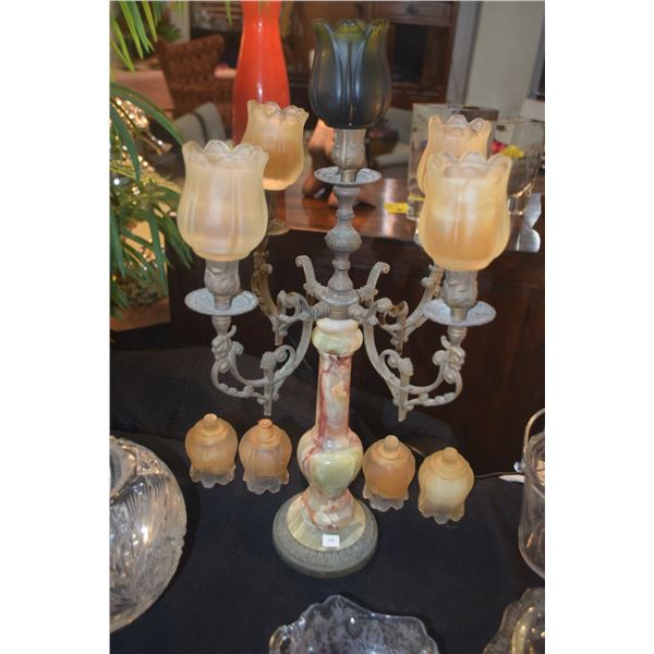 ALABASTER CANDELABRA