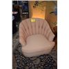 Image 1 : PAIR CHANNEL BACK UPHOLSTERED CLUB CHAIRS