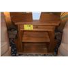 Image 1 : SIDE TABLE W/1 DRAWER & MAGAZINE HOLDERS