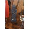 Image 2 : CERAMIC FERTILITY FIGURE & CARVED WOOD FIGURE (2 PCS)