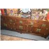 Image 2 : LARGE CHINESE 19TH CENTURY LATE QING DYNASTY ELM WOOD LONG RECTANGULAR CHEST, THE FRONT W/4 DRAWERS 
