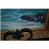 Image 2 : FRAMED OIL ON PANEL, UNTITLED, DEPICTING A HAWAIIAN SEASCAPE W/A WAVE BREAKING ON A ROCKY SHORELINE;