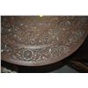 Image 2 : 24" CARVED WOOD SIDE TABLE W/ELEPHANT HEAD LEGS