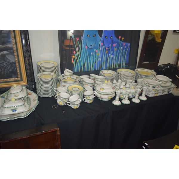 VILLEROY & BOCH FRENCH GARDEN FLEURENCE PORCELAIN DINNERWARE, SERVING PIECES & ACCESSORIES (172 PCS)