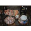 Image 1 : ASSORTED JAPANESE DISHES, CUP & LACQUER 3 DRAWER BOX (8 PCS)