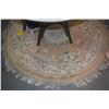 Image 1 : CHINESE ROUND WOOL RUG, BEIGE (60")