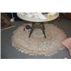 Image 2 : CHINESE ROUND WOOL RUG, BEIGE (60")