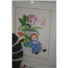 Image 1 : FRAMED PRINT, "RAGGEDY ANN IN A MUU MUU"; SIGNED ROSALIE PRUSSING 224/500 (14 1/4" X 17 3/4")