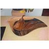 Image 1 : WOOD BOWLS & PLATTER; SIGNED CHOW (3 PCS)