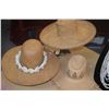Image 1 : COLLECTION OF LAUHALA HATS & PANAMA HAT (3 PCS) (DOES NOT INCLUDE STANDS)