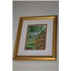 Image 1 : FRAMED OIL ON CANVAS, "CARA'S GAZEBO"; BY J.P. WYSARD (9 1/2" X 11 1/2")