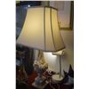 Image 2 : PAIR CARVED ALABASTER LAMPS W/SHADES