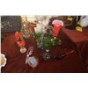 Image 1 : ASSORTED GLASS: VASES, FIGURINES, SHOE, ACORN, BASKET & EGG (8 PCS)