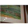 Image 2 : FRAMED WATERCOLOR, "FARMLAND"; SIGNED DODIE HAMILTON (36 1/4 X 29")
