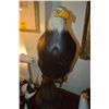 Image 1 : LIMITED EDITION PAINTED SCULPTURE, "FROM THE FORGE OF FREEDOM WILD SPIRITS SORE", DEPICTING AN AMERI