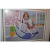 Image 2 : KOA FRAMED PRINT, "PA'U RIDER - HAWAII"; SIGNED ROSALIE PRUSSING (655/750 (24 1/2" X 20 1/2")