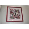 Image 1 : FRAMED CHRISTMAS EMBROIDERY (16" X 16")