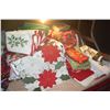 Image 1 : LARGE LOT: CHRISTMAS LINENS