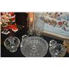 Image 1 : OIL LAMPS, CANDLE HOLDERS & CRYSTAL ASHTRAYS (7 PCS)