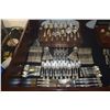 Image 1 : INTERNATIONAL STERLING FLATWARE, WILD ROSE PATTERN W/STORAGE BOX (4,074 G W/O KNIVES) (129 PCS)