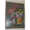 Image 1 : FRAMED ORIGINAL OIL ON CANVAS, "MOCK VICTORY"; SIGNED & DATED JEAN CHARLOT 1967 (20 1/2" X 26 1/4")