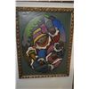 Image 1 : FRAMED ORIGINAL OIL ON CANVAS, "MOCK VICTORY"; SIGNED & DATED JEAN CHARLOT 1967 (20 1/2" X 26 1/4")