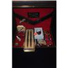 Image 1 : COLLECTION OF CUFF LINKS, PENS, TIE CLIPS & MERCEDES KEY RING IN DRESSER BOX