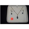 Image 1 : STAUER VERMEIL LAPIS LAZULI & PEARL NECKLACE & EARRING SUITE (2 PCS)