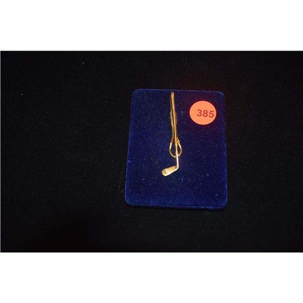 14K TIE BAR W/GOLF MOTIF