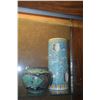 Image 1 : CHINESE POLYCHROME HAT STAND & JAPANESE CLOISONNE CACHE POT (2 PCS)