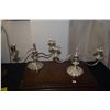 Image 1 : PAIR SILVERPLATE CANDELABRA