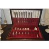 Image 1 : STERLING FLATWARE, SPLENDOR PATTERN, 1939 BY INTERNATIONAL SILVER CO. W/BOX (1,258 G) (36 PCS)